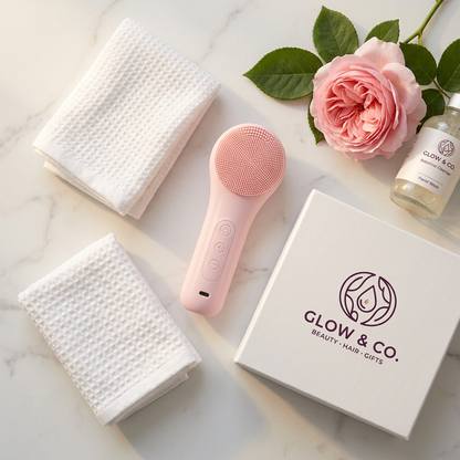 Lifestyle Flat Lay - Cleansing Brush